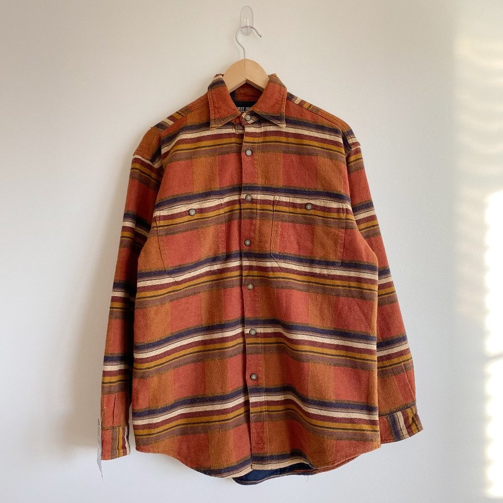 Grit Iron Work Wear 1929 Construction Men's Lined Plaid Button Shirt/Jacket, M